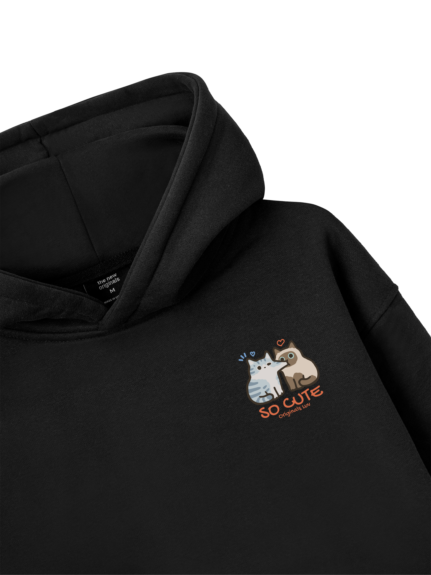 So Cute Cat Couple Hoodie