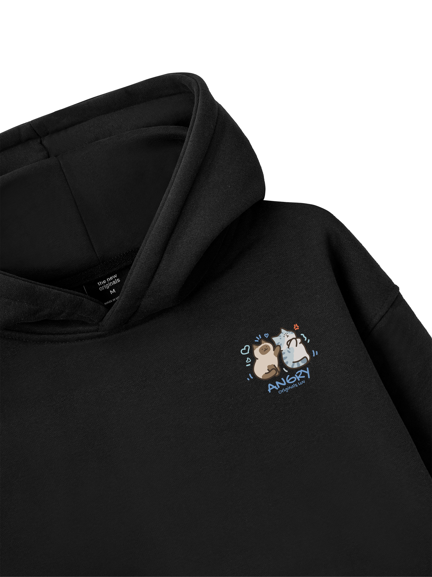 Áo Hoodie Nỉ Bông Angry Luv Cat Couple