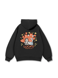 Áo Hoodie Nỉ Bông Lucky Luv Cat Couple