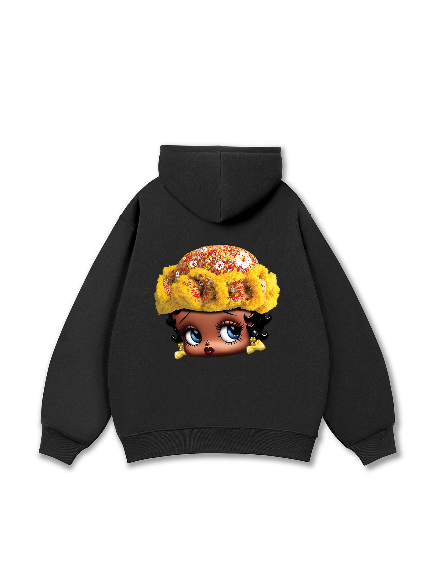 Flower Sun Knit Hat Cartoon Head Hoodie