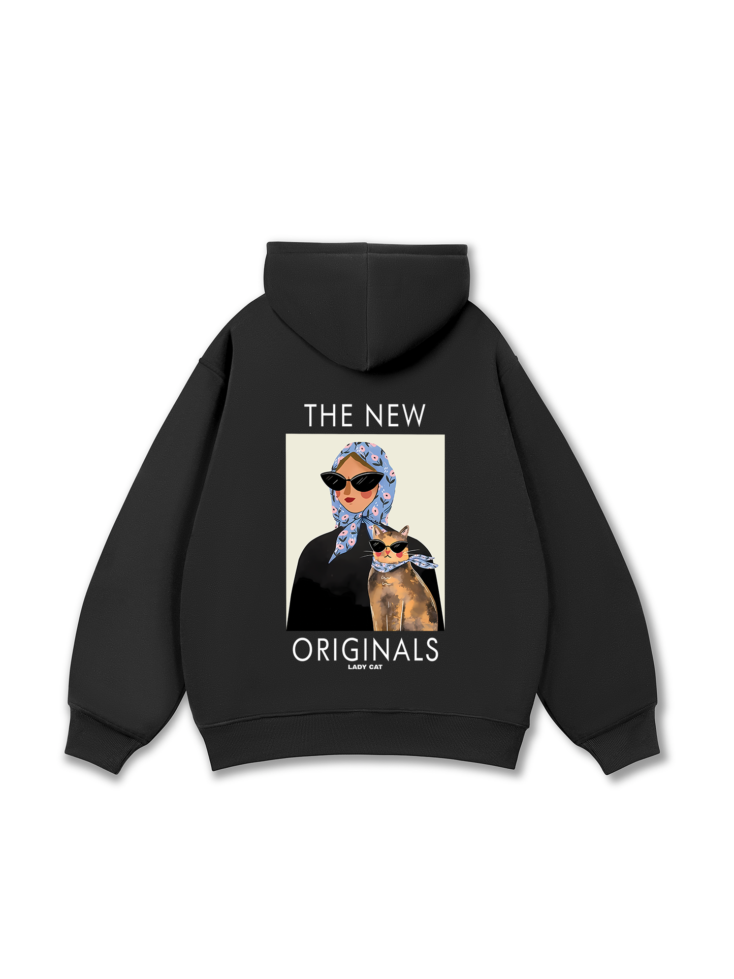 Áo Hoodie Nỉ Bông Lady Cat