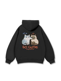 So Cute Cat Couple Hoodie