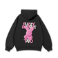 Áo Hoodie Nỉ Bông Pink Fuzzy Font Rabbit
