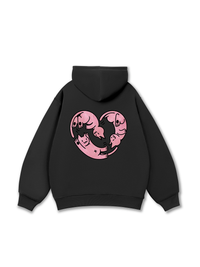 Áo Hoodie Nỉ Bông Meow Meow Heart