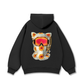 Functional Cat-ear Cap Black Hoodie