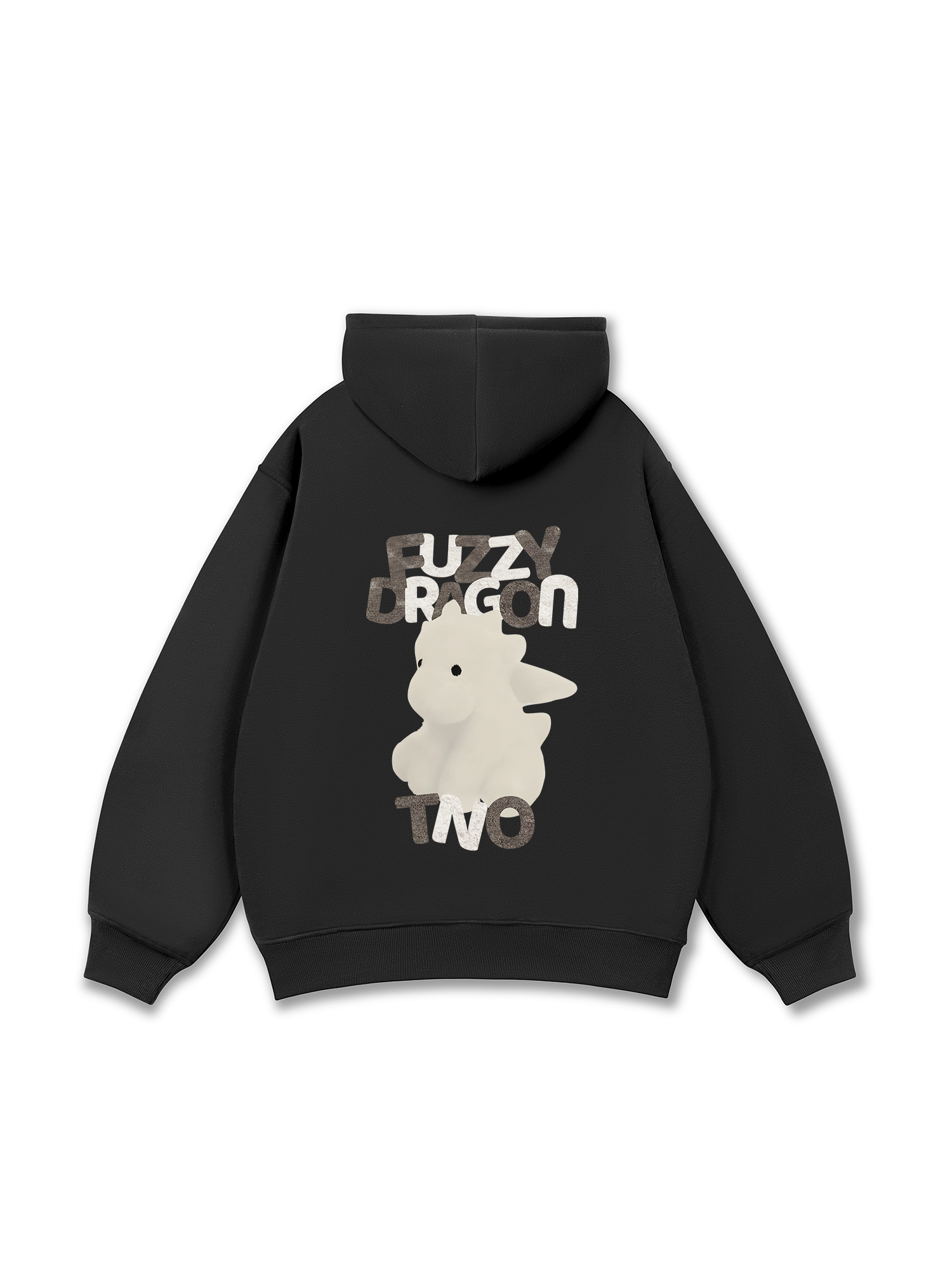 Áo Hoodie Nỉ Bông Fuzzy Font Dragon