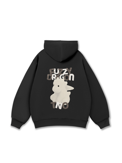 Áo Hoodie Nỉ Bông Fuzzy Font Dragon