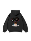 Colorful Diamond Hairpin Afro Girl Hoodie