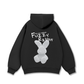Áo Hoodie Nỉ Bông Doodle Fuzzy Rabbit