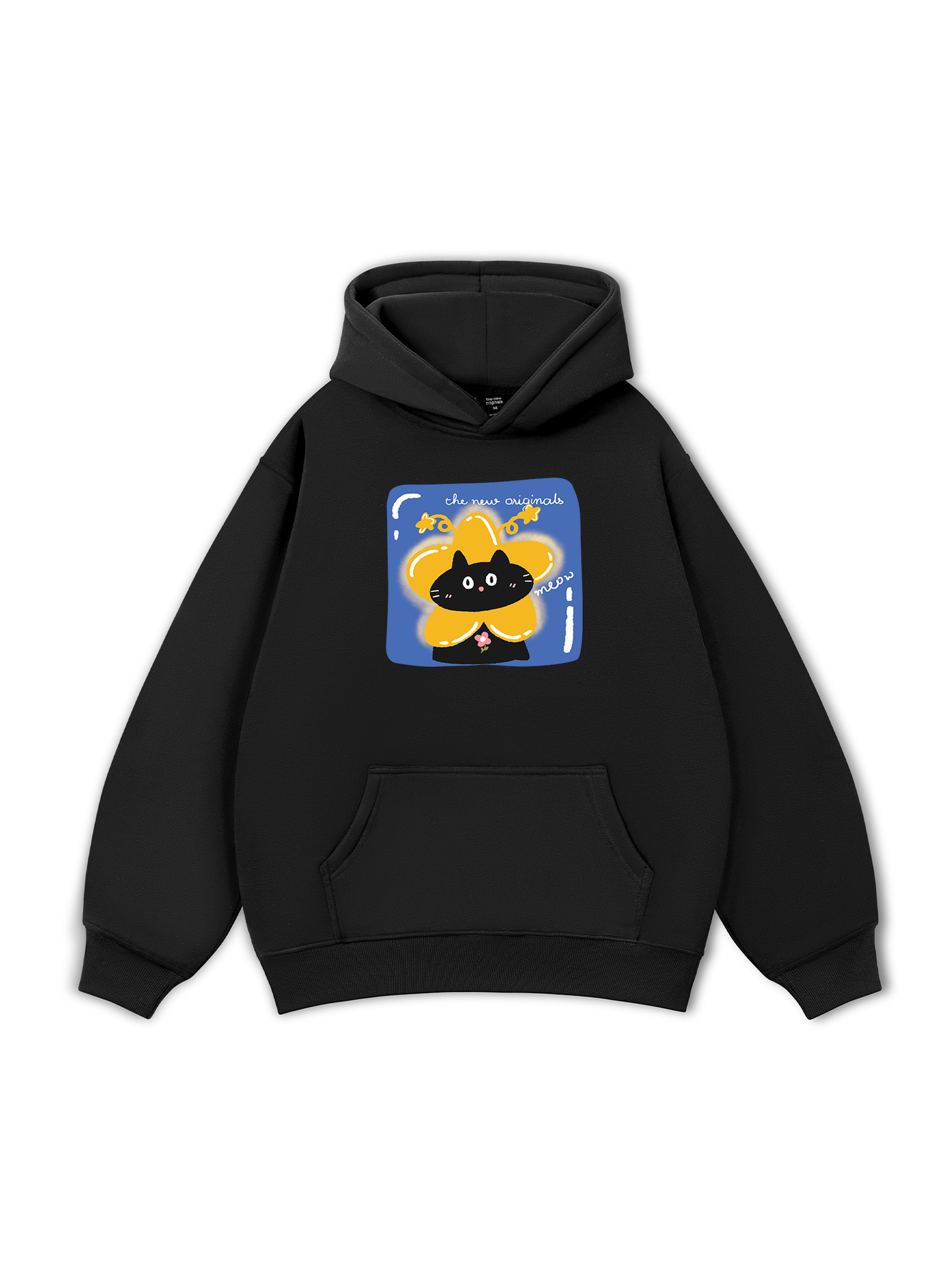 Áo Hoodie Nỉ Bông Black Cute Cat