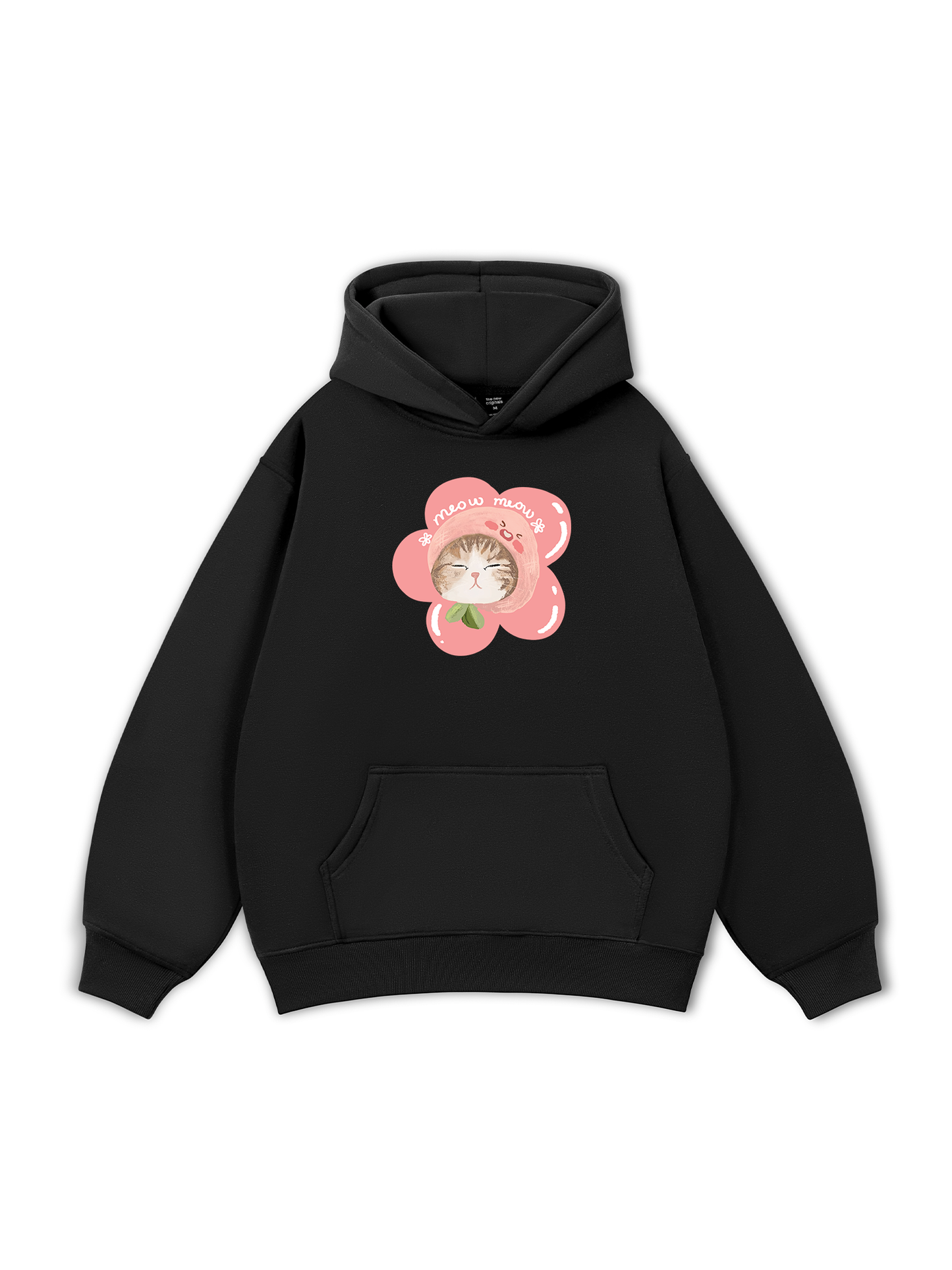 Áo Hoodie Nỉ Bông Flower Cat