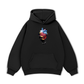 Handheld colorful rhinestone art heart Hoodie