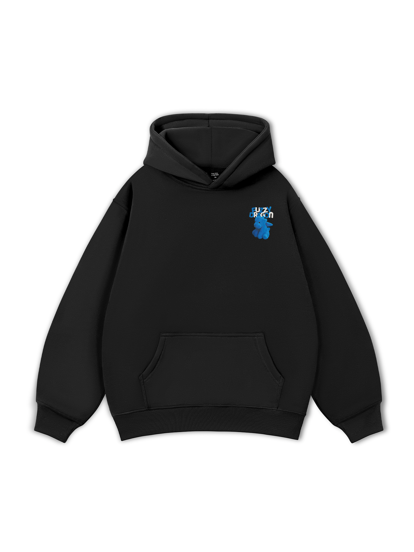 Áo Hoodie Nỉ Bông Fuzzy Font Dragon Blue