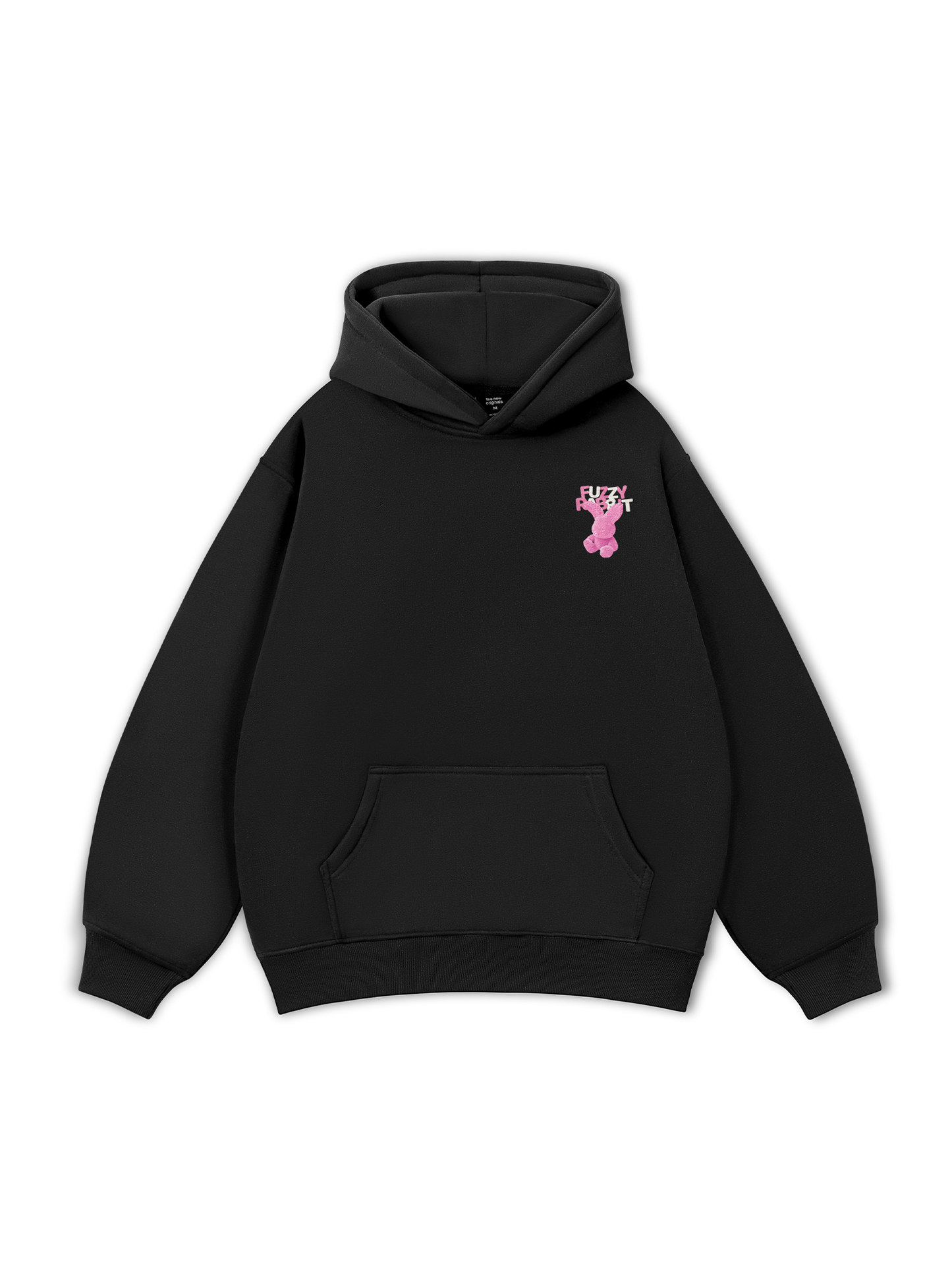 Áo Hoodie Nỉ Bông Pink Fuzzy Font Rabbit