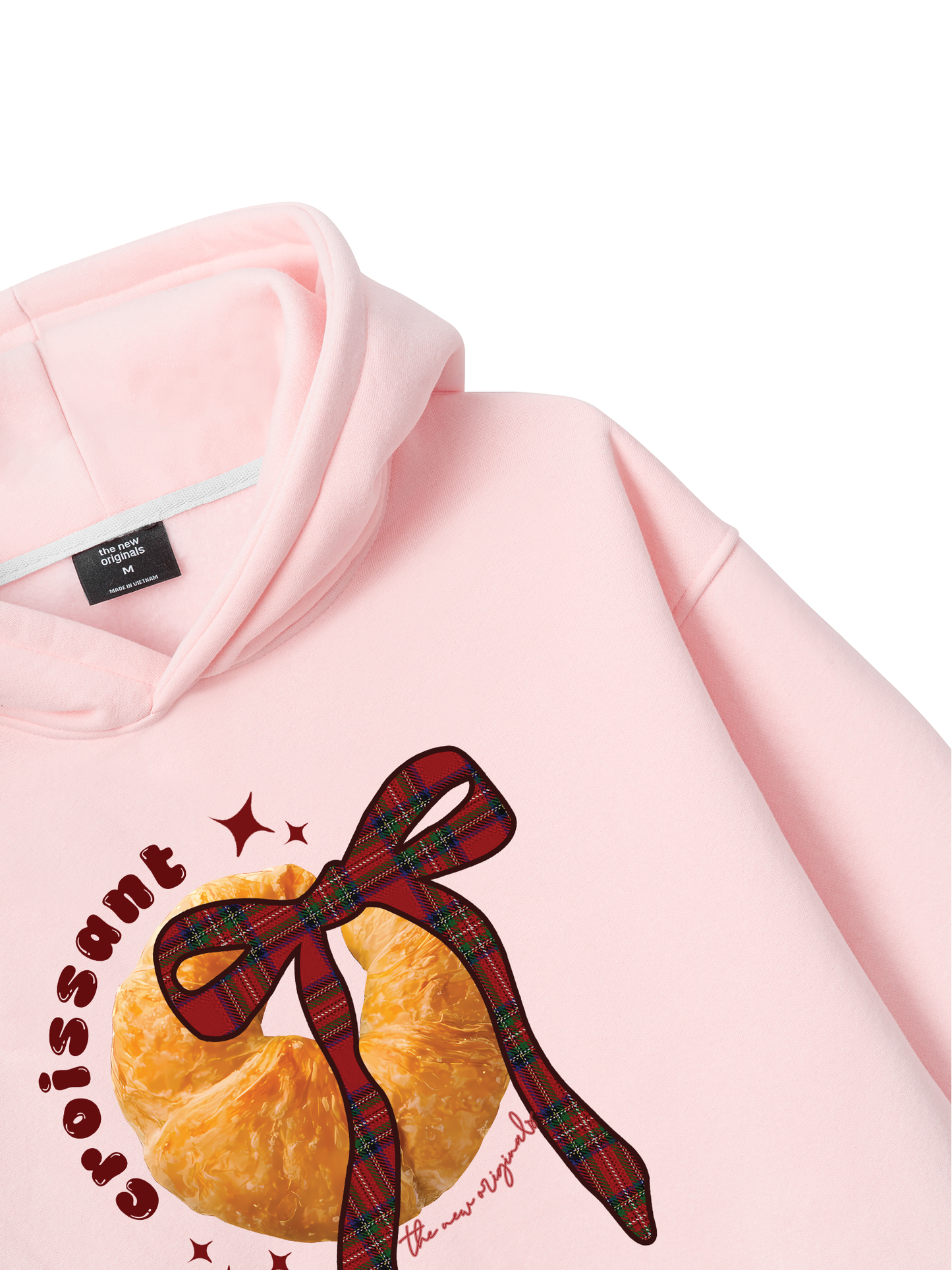 Áo Hoodie Nỉ Bông Sweet Pastry Red Plaid Bow