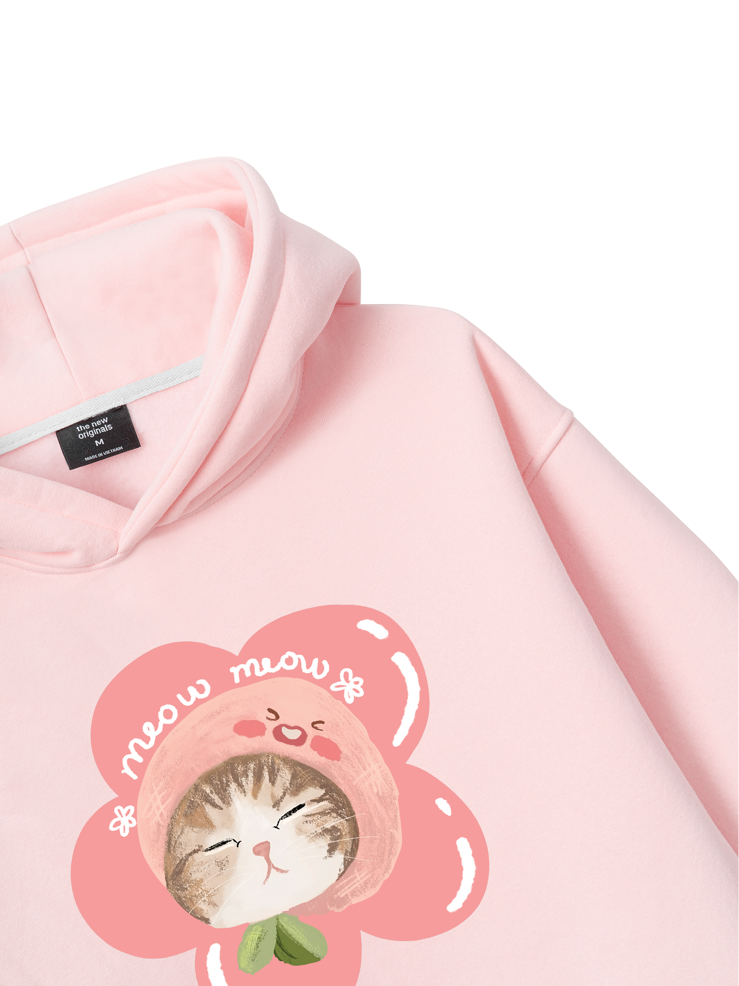 Áo Hoodie Nỉ Bông Flower Cat