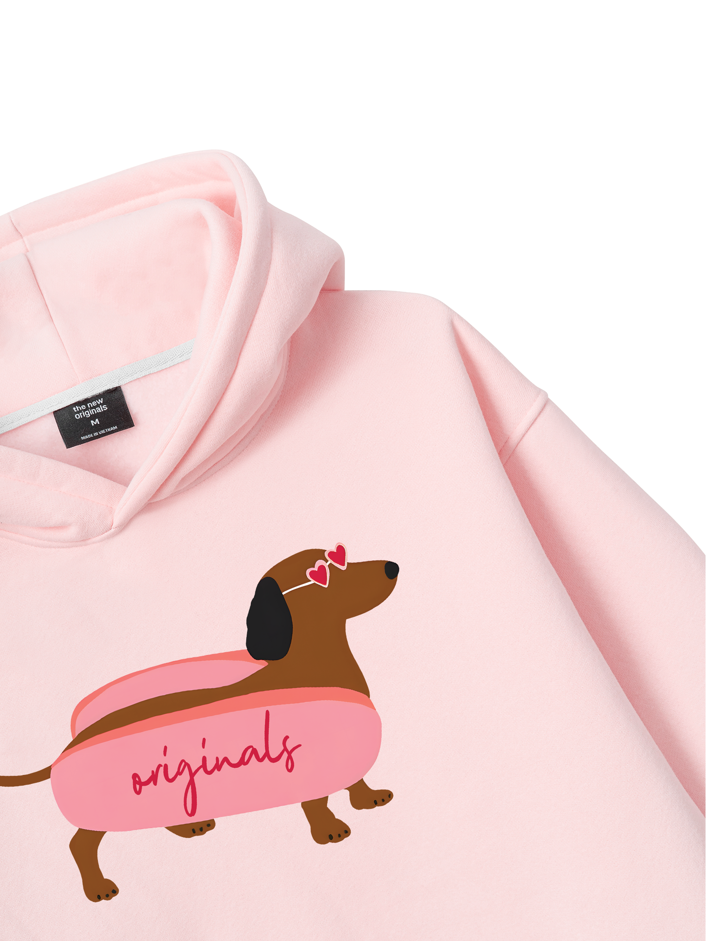 Pink Dachshund Hoodie