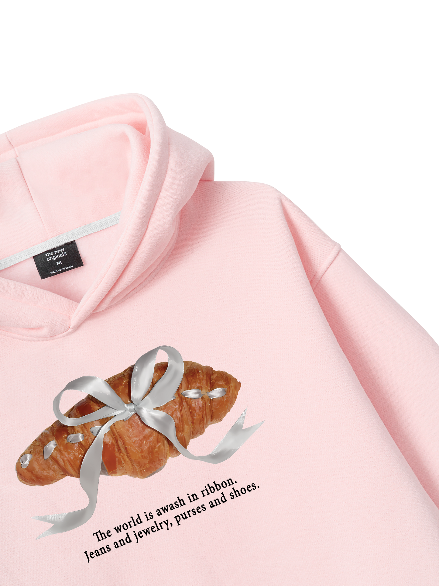 Áo Hoodie Nỉ Bông Sweet Pastry Silver Bow