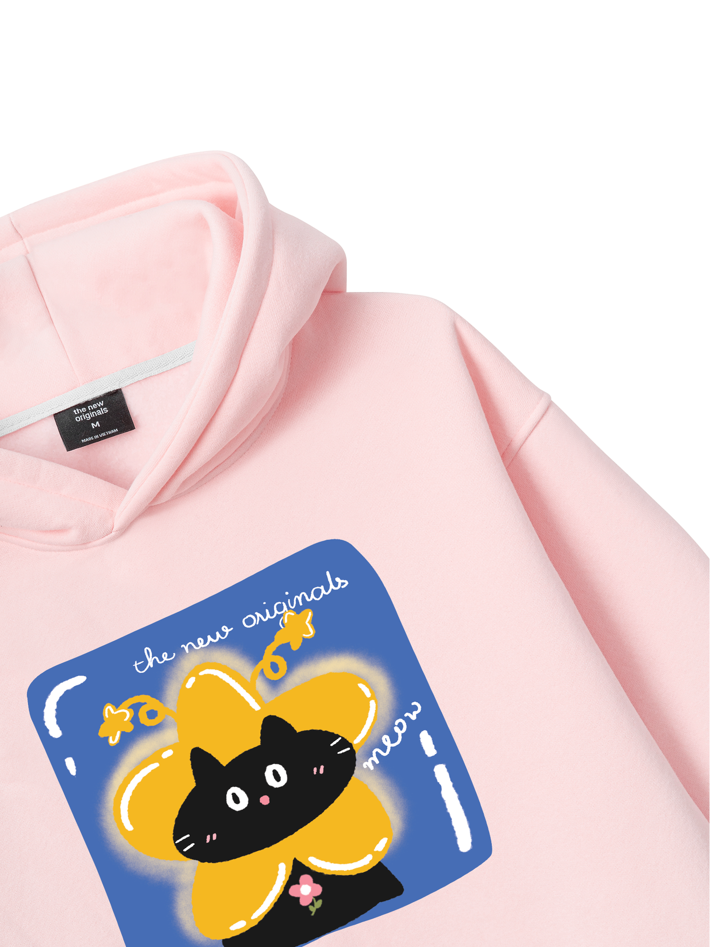 Áo Hoodie Nỉ Bông Black Cute Cat