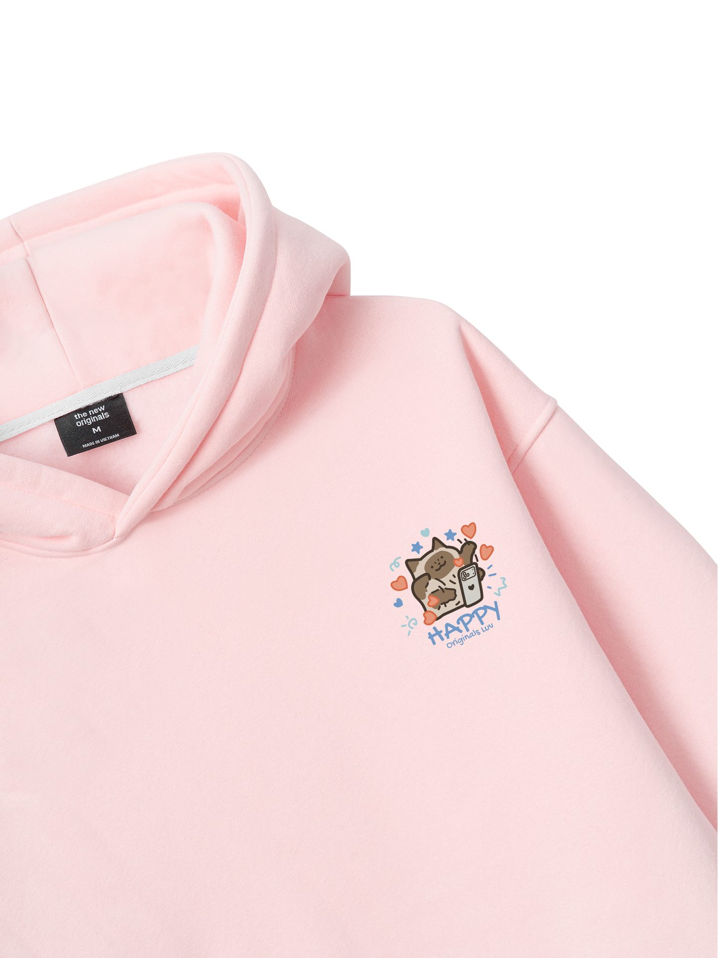 Áo Hoodie Nỉ Bông Happy Luv Cat Couple