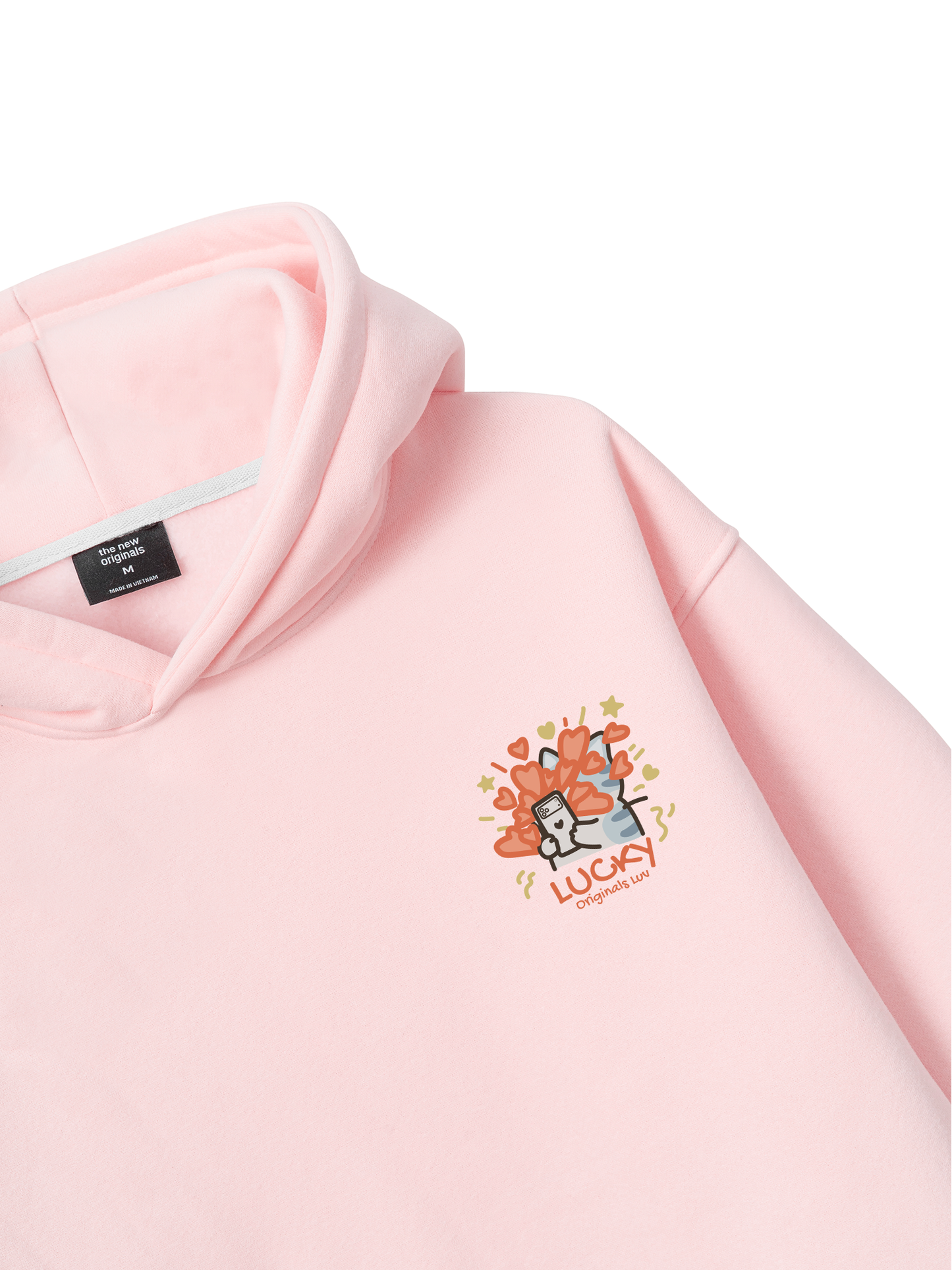 Áo Hoodie Nỉ Bông Lucky Luv Cat Couple