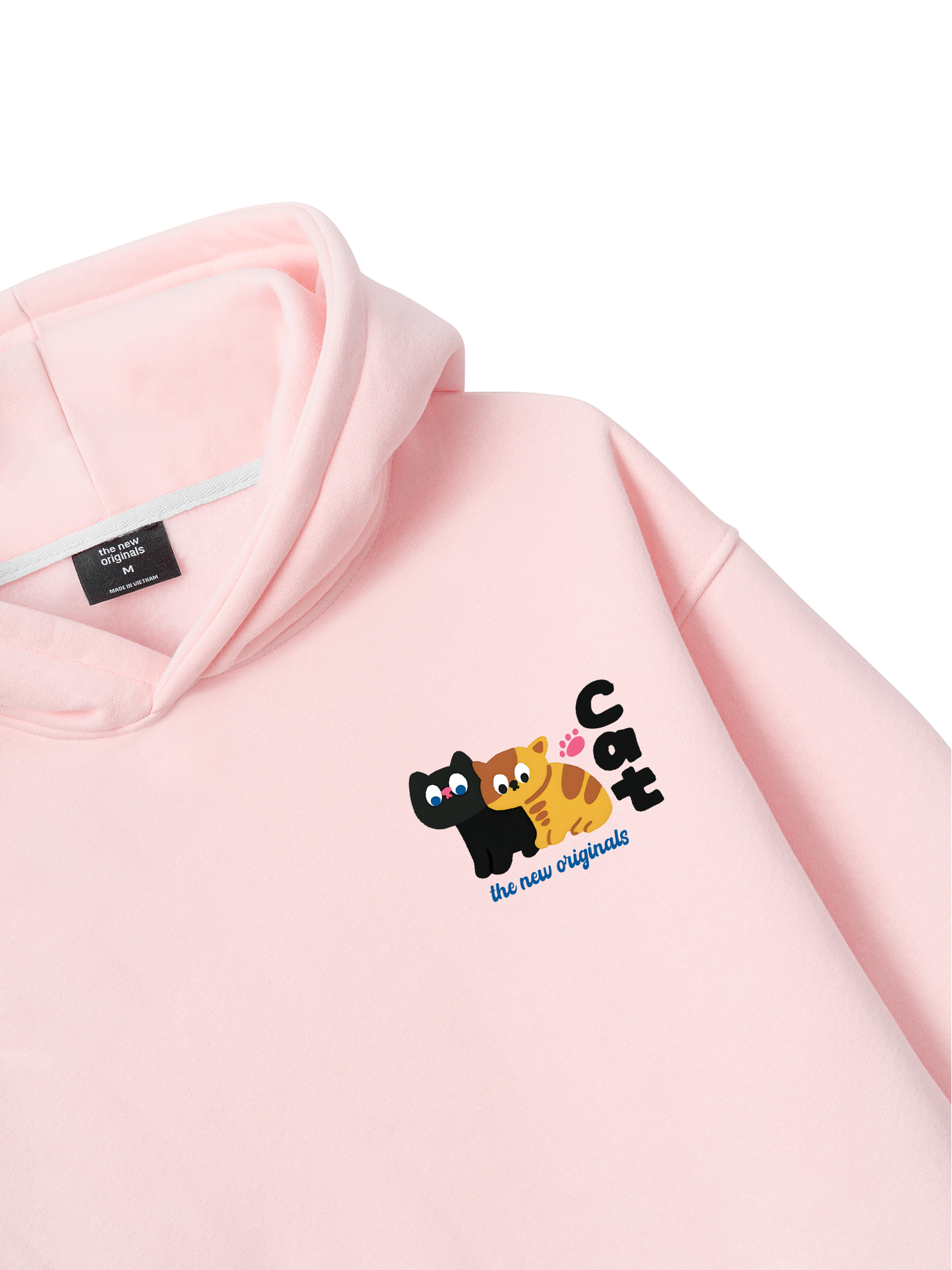 Áo Hoodie Nỉ Bông Side by Meow