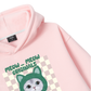 Animal Mood Meow Green Pink Hoodie