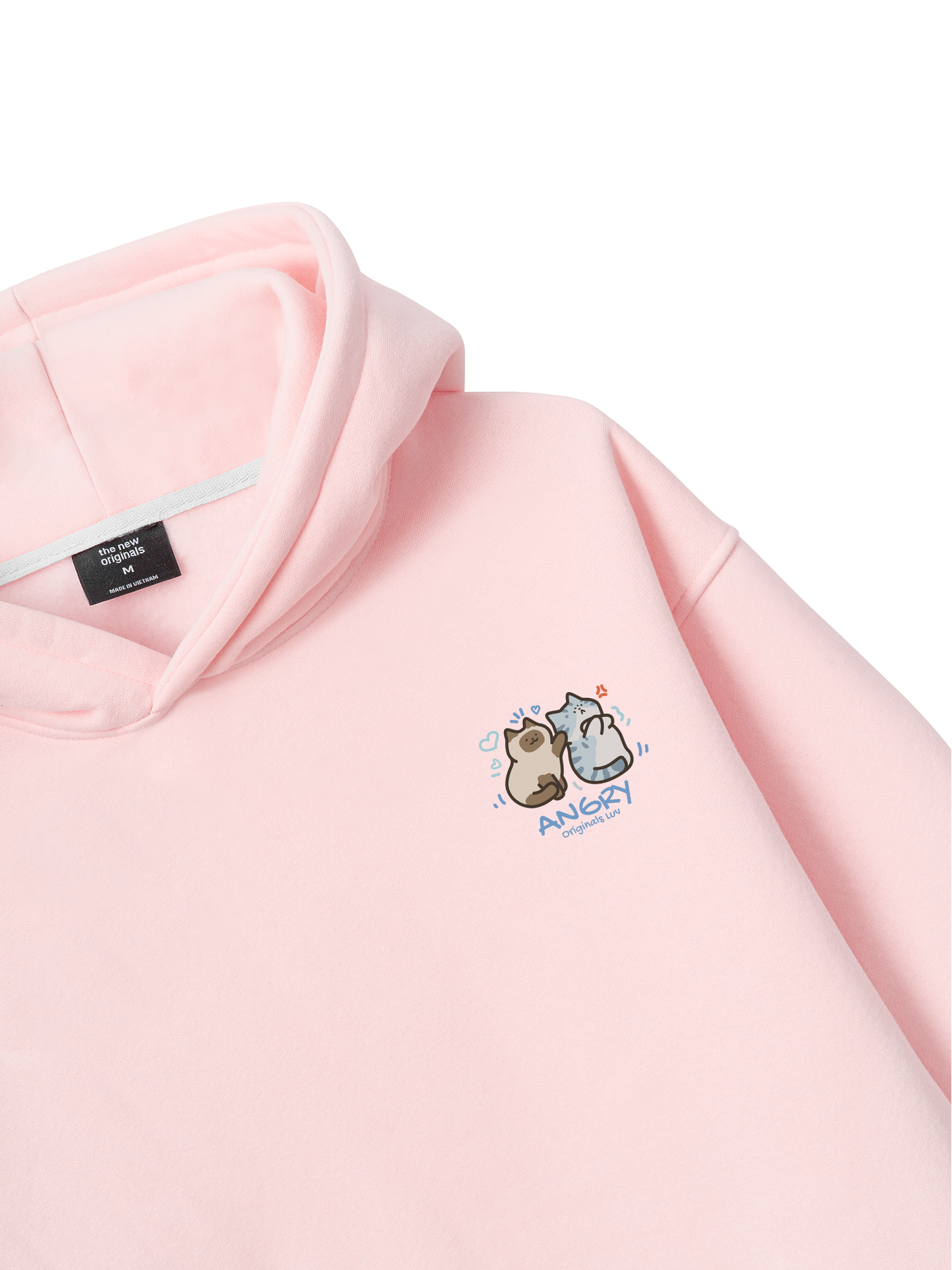 Áo Hoodie Nỉ Bông Angry Luv Cat Couple