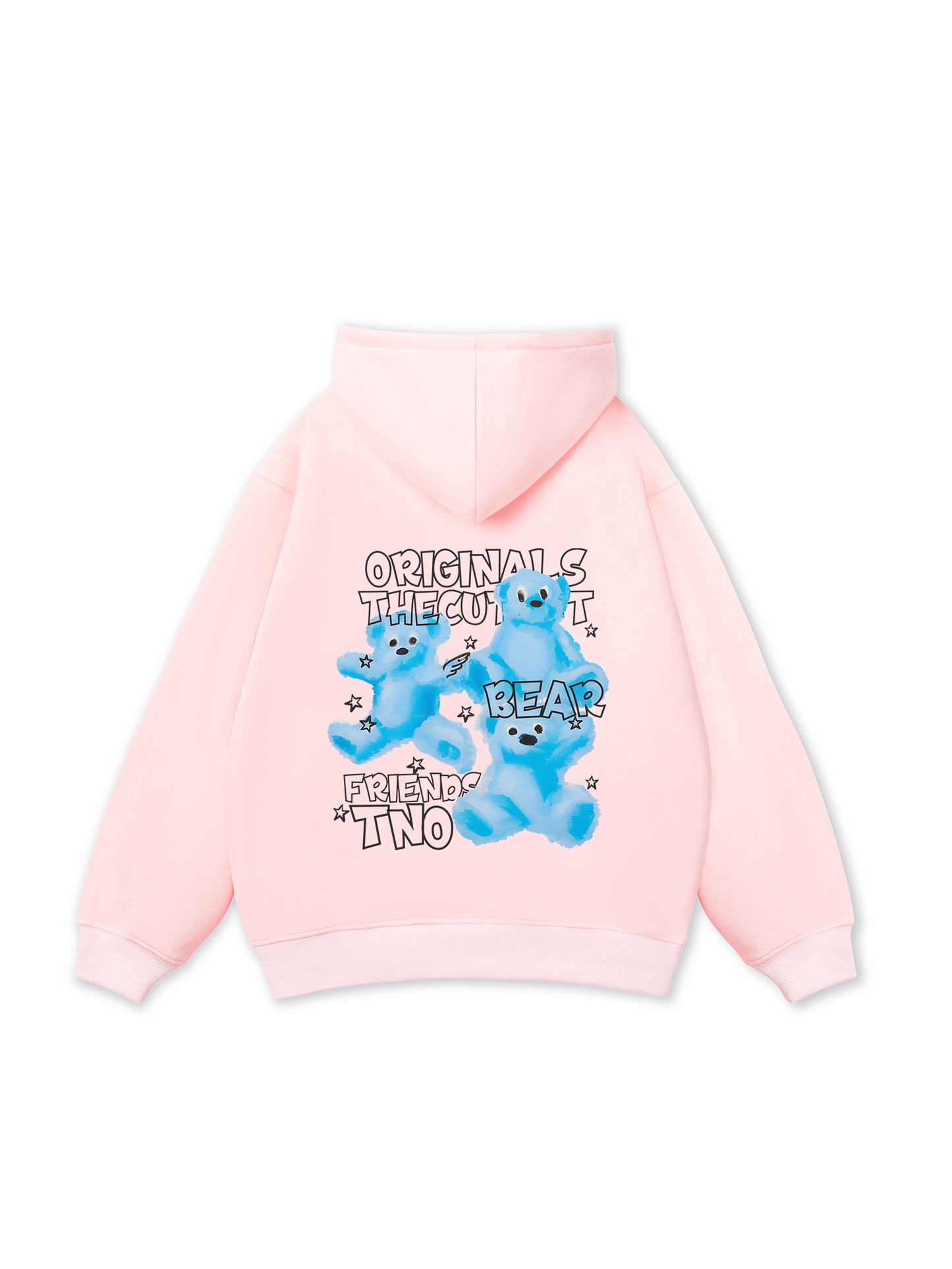 Crayon Three Bear Artwork Hoodie