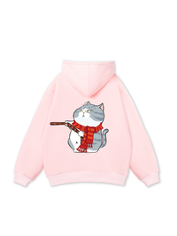 Funny Couple Xmas Cat Hoodie
