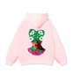 Summer Dopamine Kitty Cap Pink Gradient Hoodie
