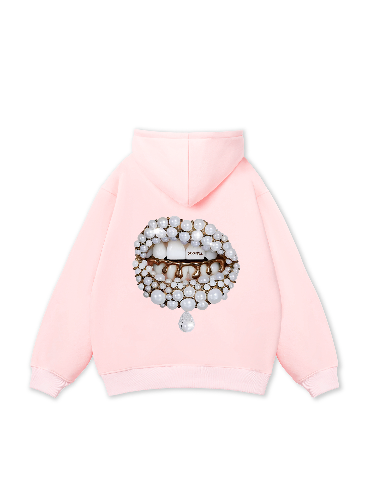 Art Pearl Lip Black Hoodie