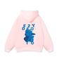 Áo Hoodie Nỉ Bông Fuzzy Font Dragon Blue