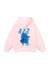 Áo Hoodie Nỉ Bông Fuzzy Font Dragon Blue