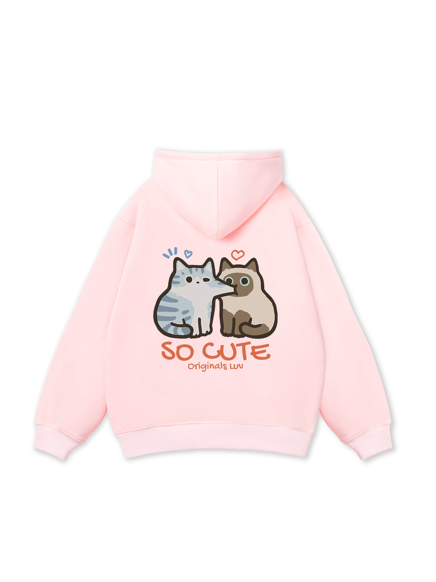 So Cute Cat Couple Hoodie