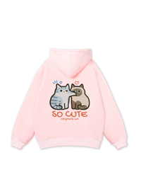 So Cute Cat Couple Hoodie