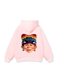 Bad Boy & Rainbow Crochet Hat Hoodie