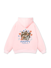 Áo Hoodie Nỉ Bông Happy Luv Cat Couple