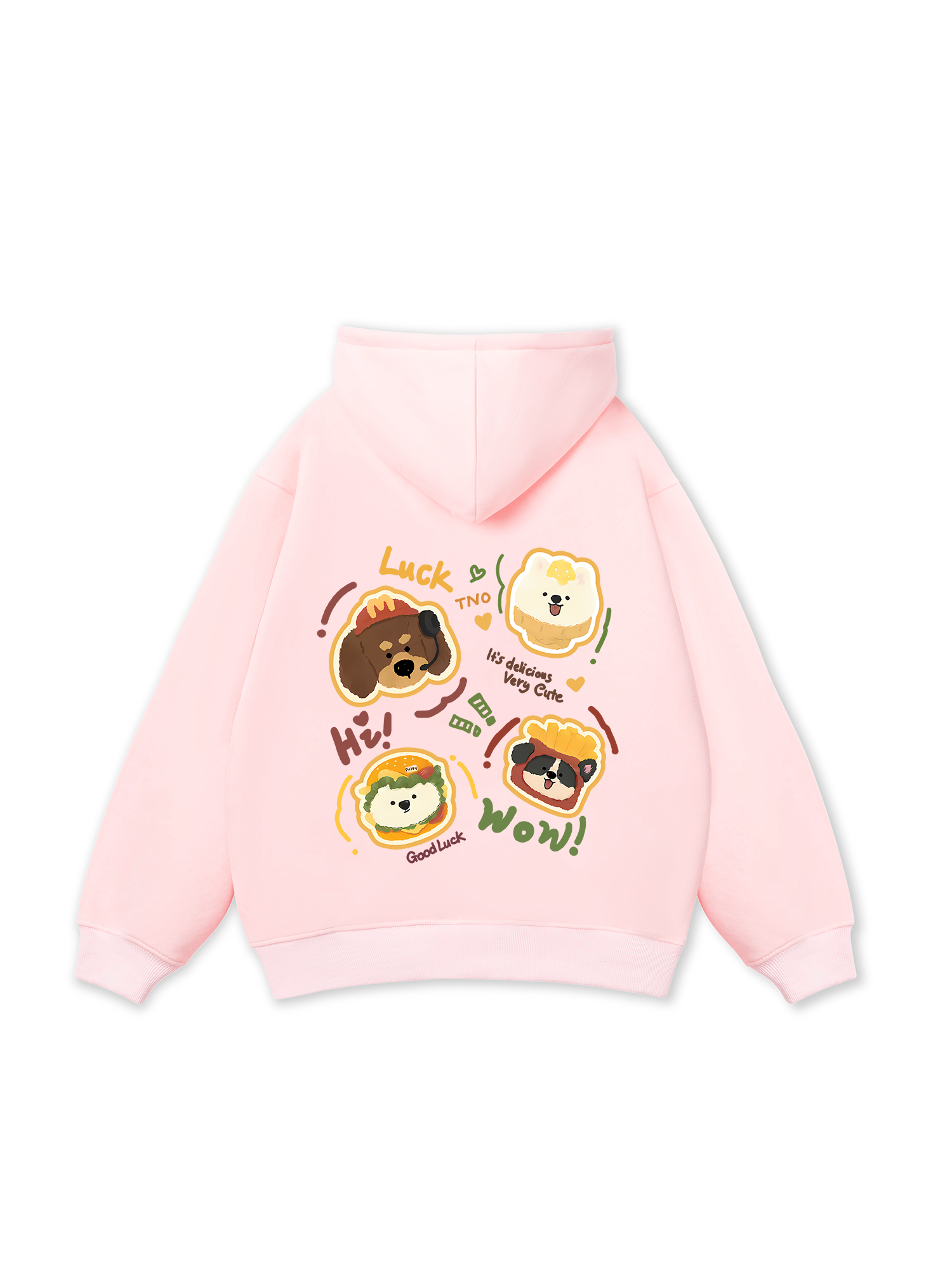 Áo Hoodie Nỉ Bông Sweet Pastry Cute Humburger