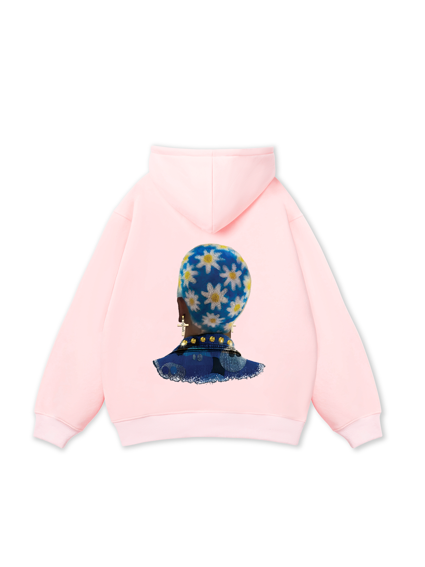 Blue Daisy Hairstyle Hoodie
