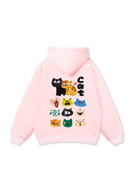 Áo Hoodie Nỉ Bông Side by Meow