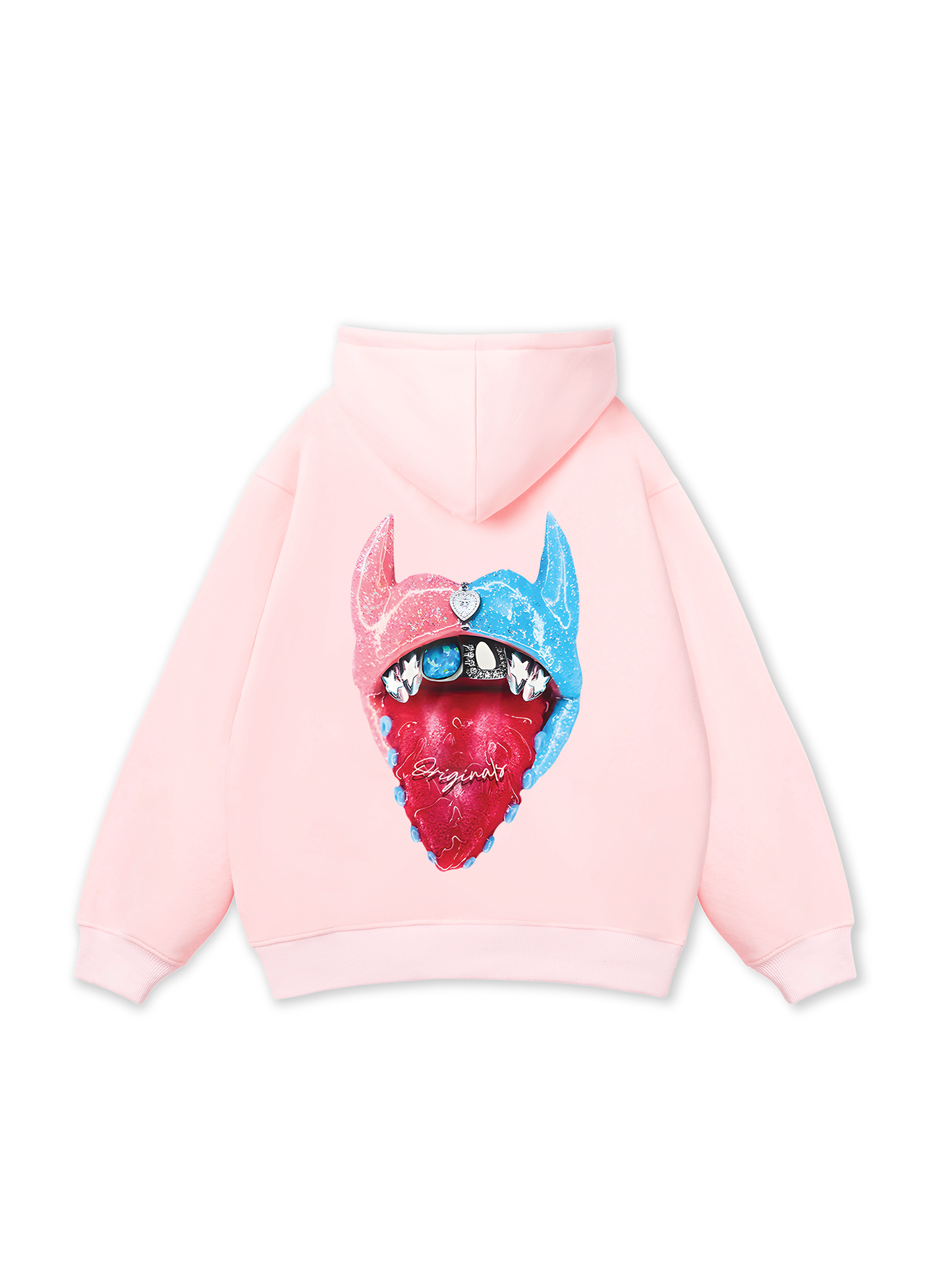 BOUNCE BACK© two-tone devil lip Hoodie