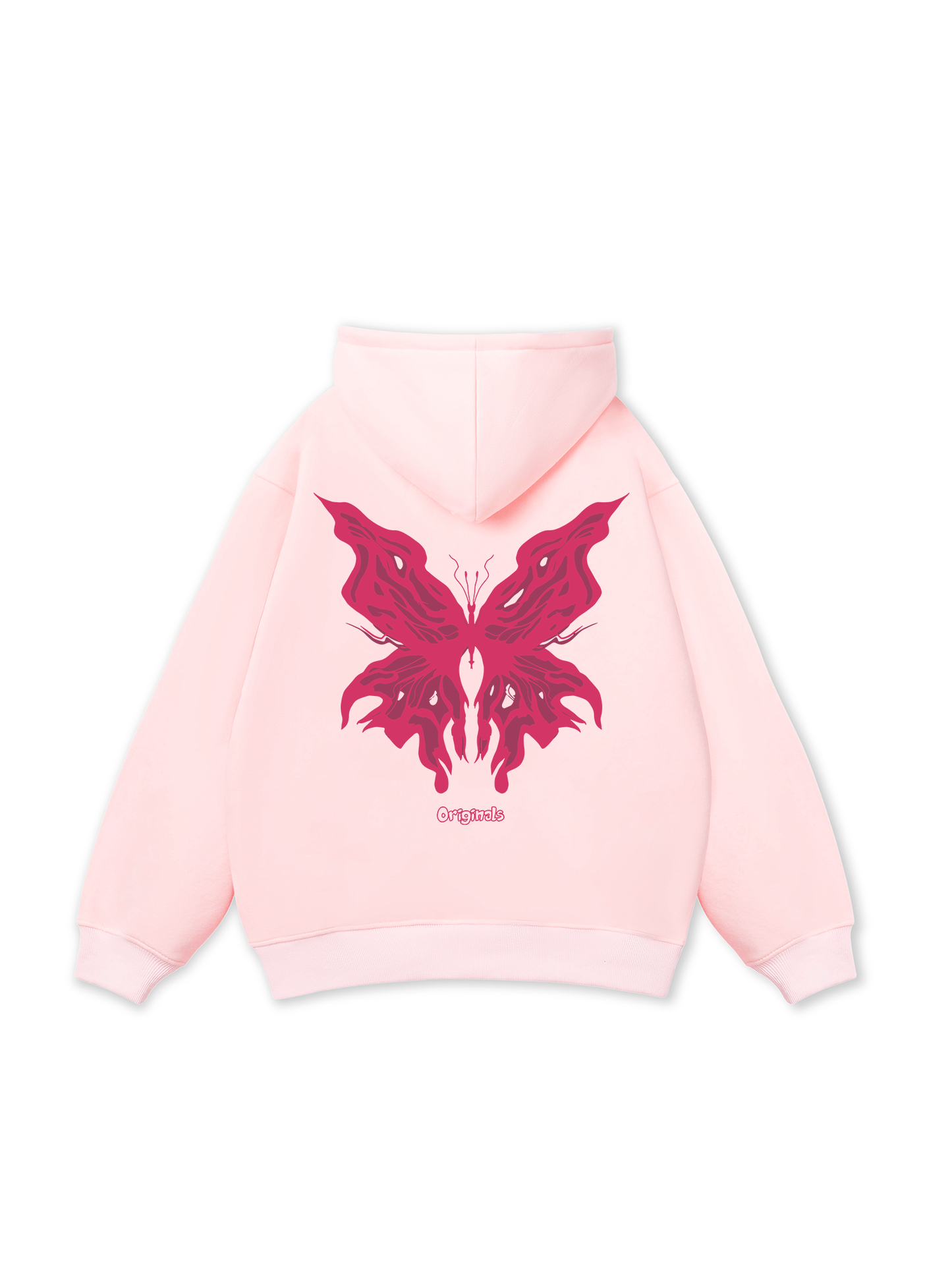 Pink Butterfly Hoodie