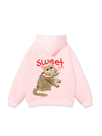 Strawberry Bread Cat Hoodie