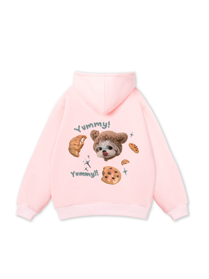 Áo Hoodie Nỉ Bông Cute Dog Yummy Cookie