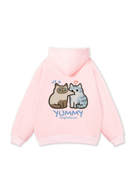 Yummy Luv Cat Couple Hoodie