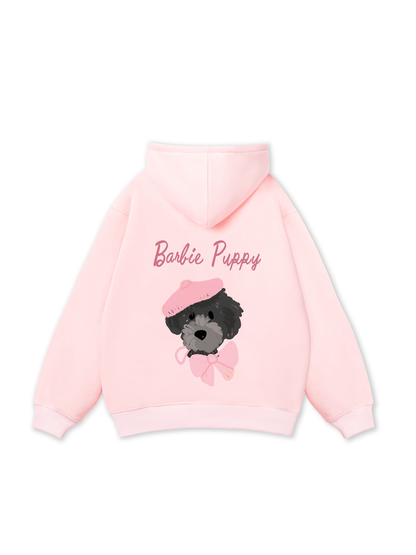Áo Hoodie Nỉ Bông Animal Barbie Puppy