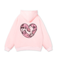 Áo Hoodie Nỉ Bông Meow Meow Heart