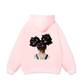 Colorful Diamond Hairpin Afro Girl Hoodie