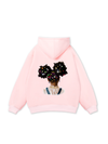 Colorful Diamond Hairpin Afro Girl Hoodie